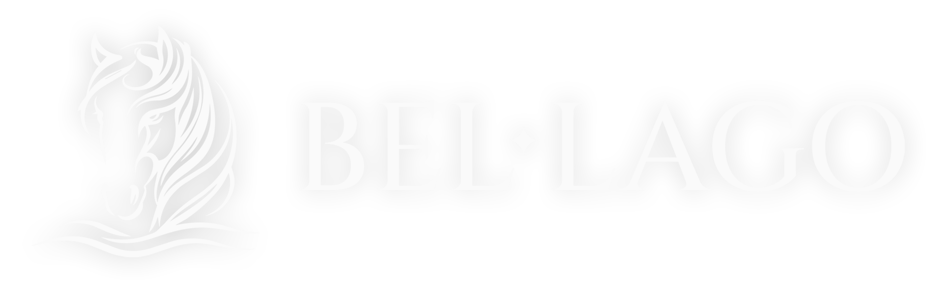 Bel-Lago logo with graceful horse icon