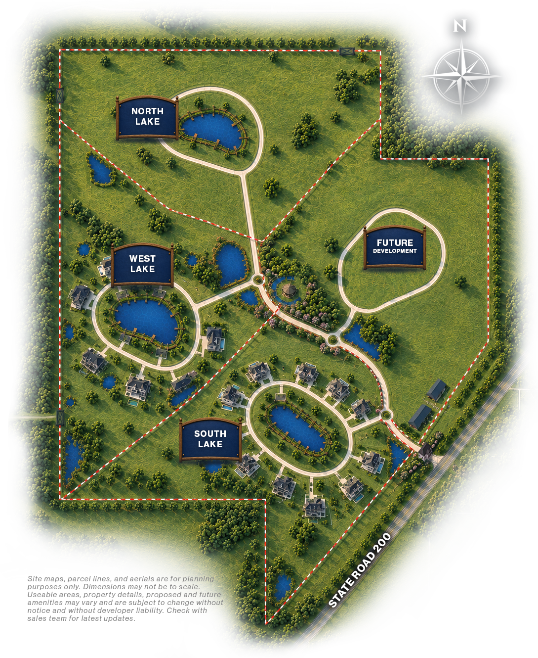 Bel-Lago estate neighborhood map